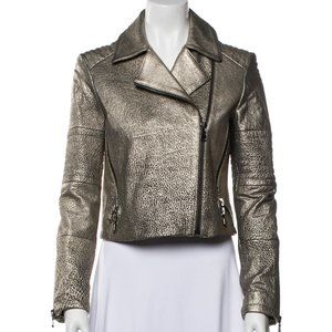 Lamb Leather Metallic J Brand Jacket